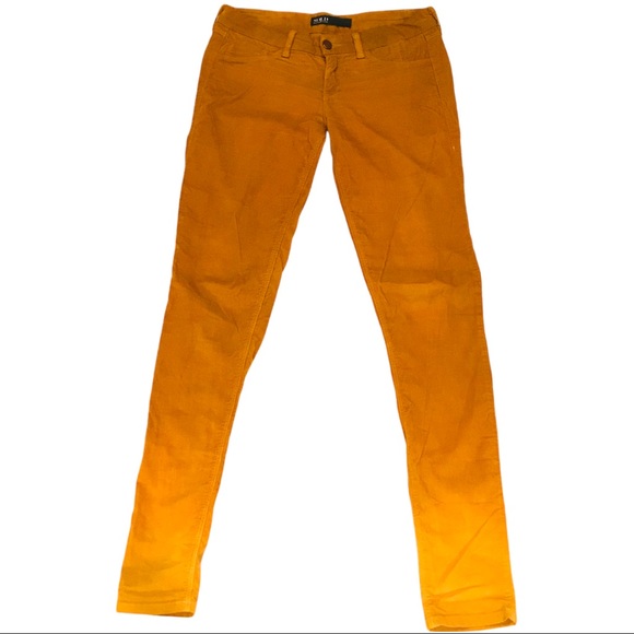 Design Lab | Woman’s Spring St Skinny Mustard Ombré Corduroys Size 25 - Picture 6 of 15